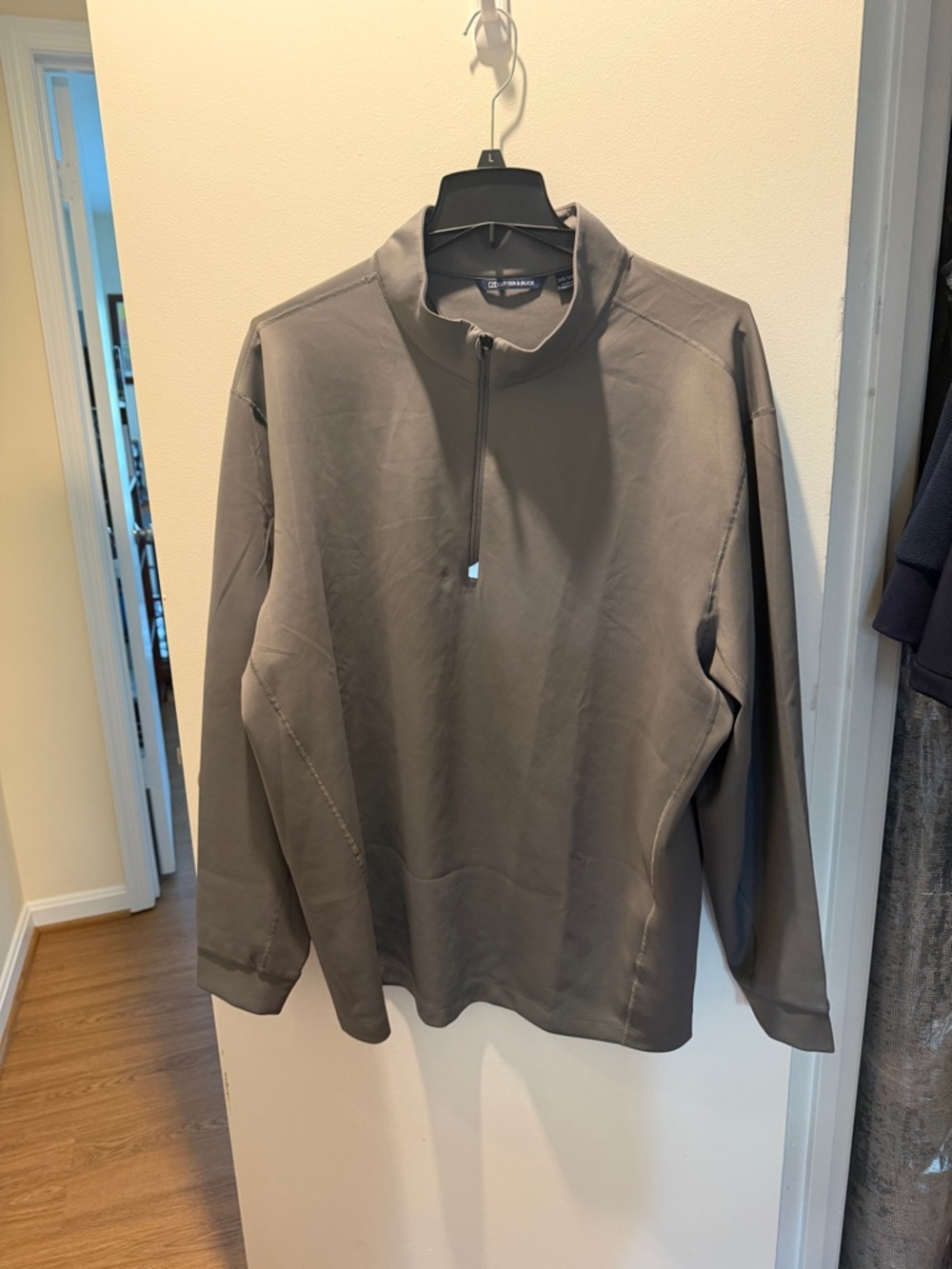 Cutter & Buck Men's Half-Zip Performance Pullover Jacket - Taupe